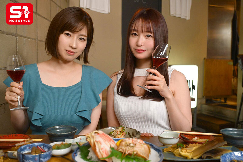 [SONE-919] Two exclusive S1 AV actresses of 12 years drink and chat, passionately alternating in their ripe private moments! Sharpened skills! Super combination reverse 3P filming with Yumeno Aika and Okuda Saki.